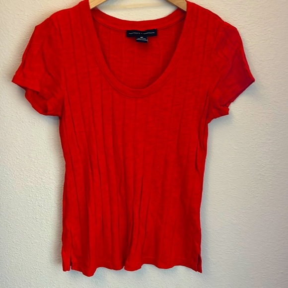 Sanctuary Tops - Sanctuary by Anthripologie Short sleeve Top orange/red size MP